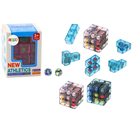 Logic Blocks Puzzle Puzzle Cube Mäng Roosa