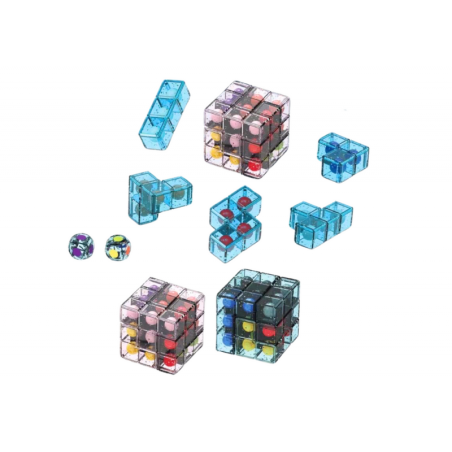 Logic Blocks Puzzle Puzzle Cube Mäng Roosa