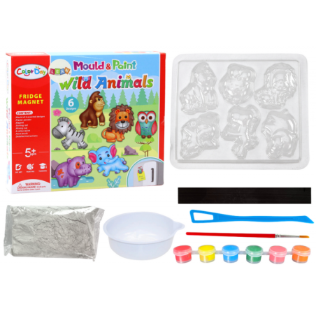 Loominguline isetegemise komplekt kipsloomade magnetitest