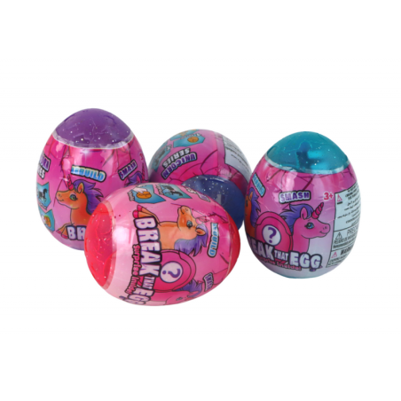 Magic Cracking Unicorn Egg koorega 4 värvi 6 cm