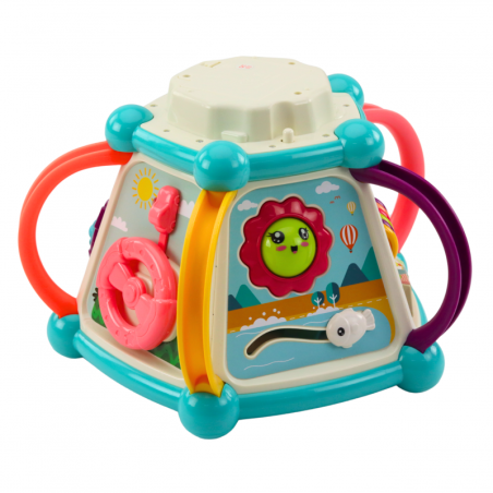 Multifunktsionaalne hariduskuubiku sorteerija 7in1 tulede helid