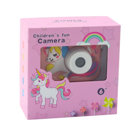 Digikaamera lastele Unicorn Pink 48Mpx HD 1080P