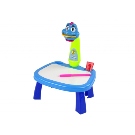 Projektor dinosauruste joonistamise õppimiseks projektori laud