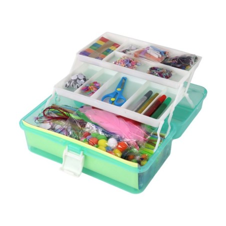 Roheline laiendatav kohvrikomplekt Kunstiline loominguline plastist isetegemine