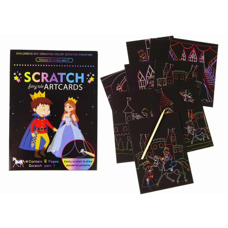 Scratch värvimisraamat lastele kuningriik