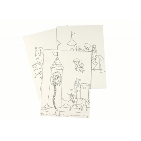 Scratch värvimisraamat lastele kuningriik