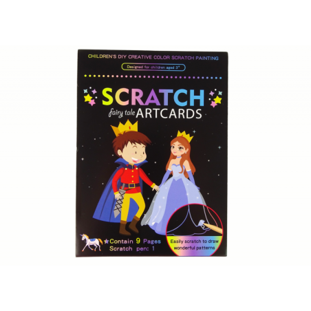 Scratch värvimisraamat lastele kuningriik