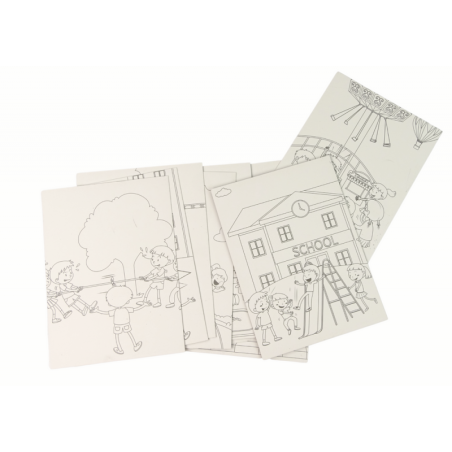 Scratch värvimisraamat lastele koolis