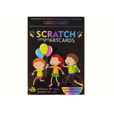 Scratch värvimisraamat lastele koolis