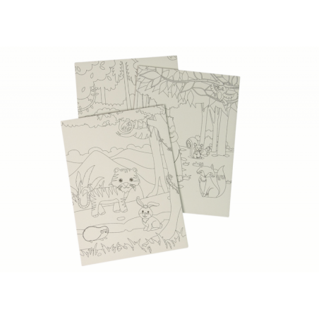 Scratch värvimisraamat lastele loomaaia loomadele