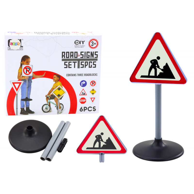 Suurte teetööde hoiatussilt Hariv 70cm