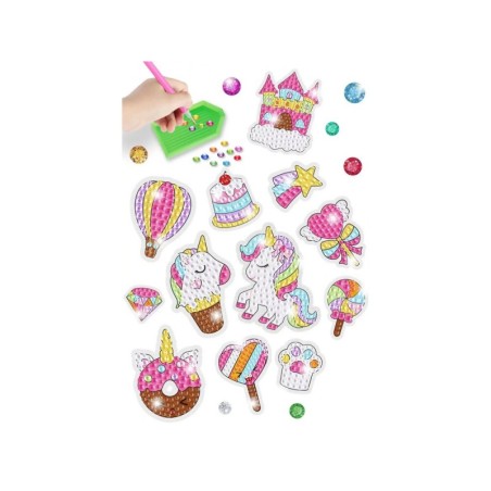 Teemanttikandid Unicorn Sweet Mosaic kleebiste komplekt