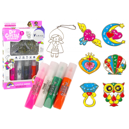 Vitraažmaalri ripatsid Tahkuv värv 6 tk.