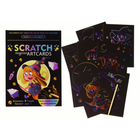 Värviline kriimustusraamat lastele Magic