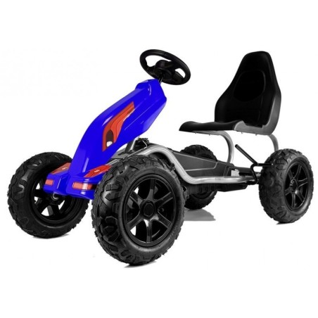 Pedaal Gokart B012 täispuhutavad rattad, sinine