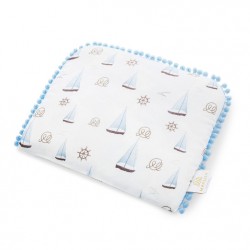Beebipadi pompoms, 33x28cm, sailboats