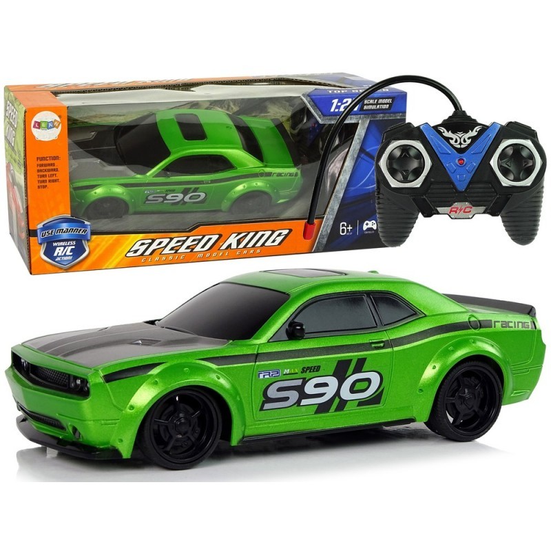 Kaugjuhitav sportauto 1:24 Racing Green