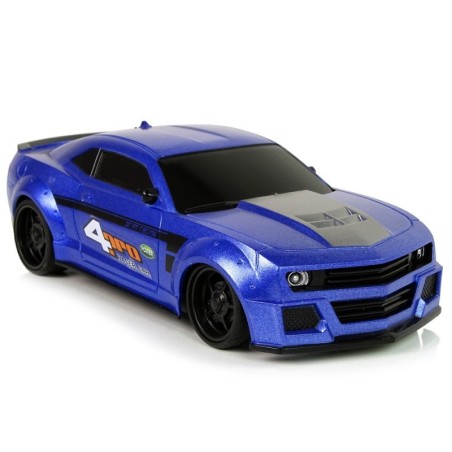 Kaugjuhitav sportauto 1:24 Racing siniseks toonitud aknad