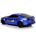 Kaugjuhitav sportauto 1:24 Racing siniseks toonitud aknad