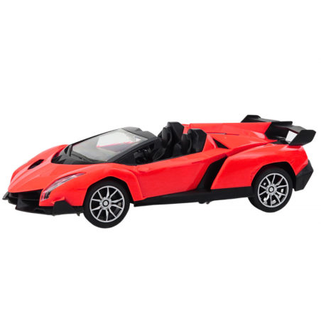 Auto kaugjuhitav sportauto RC 1:16 punane