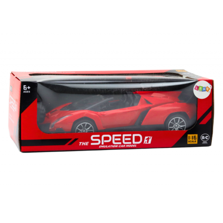 Punane kaugjuhitav sportauto RC 1:16 | MIU.ee