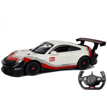 Auto R/C Porsche 911 GT3 CUP Rastar 1:14 Valge