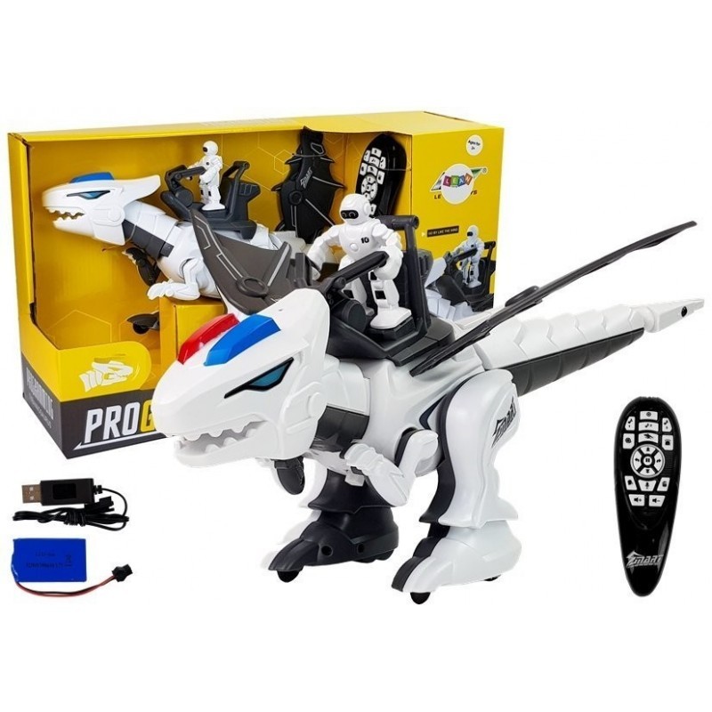 Dinosaurus robot interaktiivne kaugjuhtimispult K18 valge