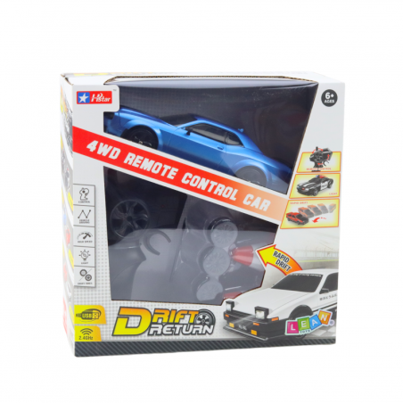 Autospordi Drift vahetatavad rattad Kaugjuhitav RC 4WD Blue Sport