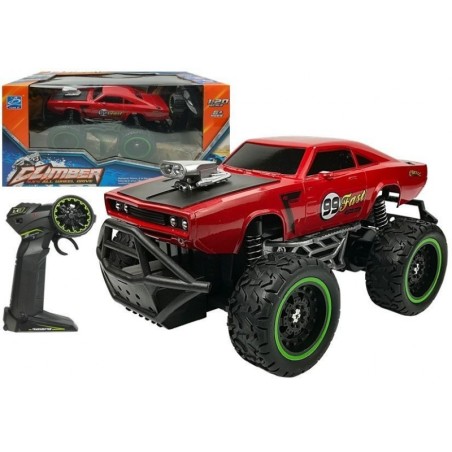 Kaugjuhitav auto Off-road R/C Red High Wheels