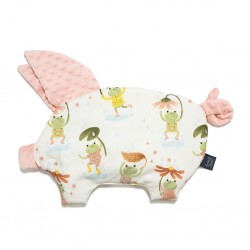 Beebipadi Sleepy pig, FROGS - POWDER PINK