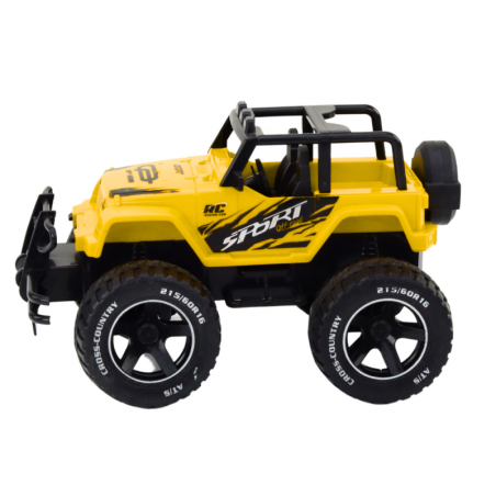 Mänguauto kaugjuhitav maastikuauto RC 1:18 Kollane