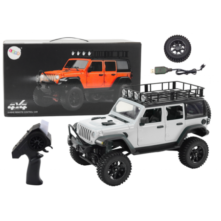 Kaugjuhitav RC 2.4G maastikusõiduk 4x4 hall