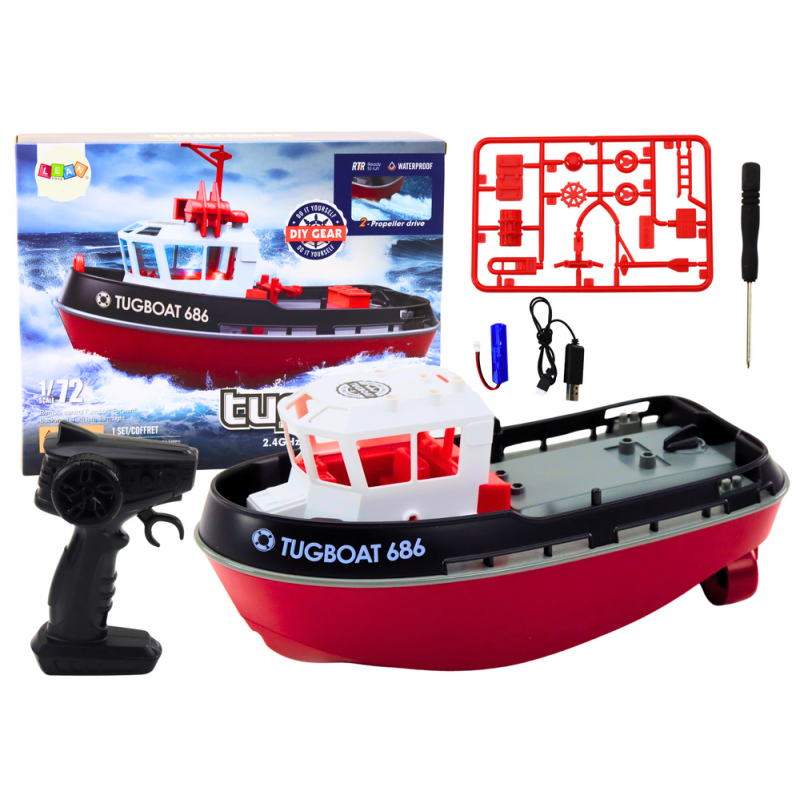 Kaugjuhitav RC Boat 1:72 Mootorpaat 35 km/h