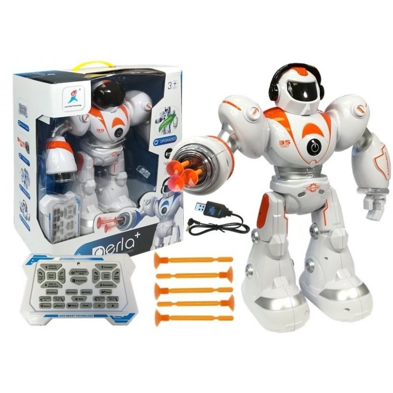 Kaugjuhitav robot R/C tulistab nooli