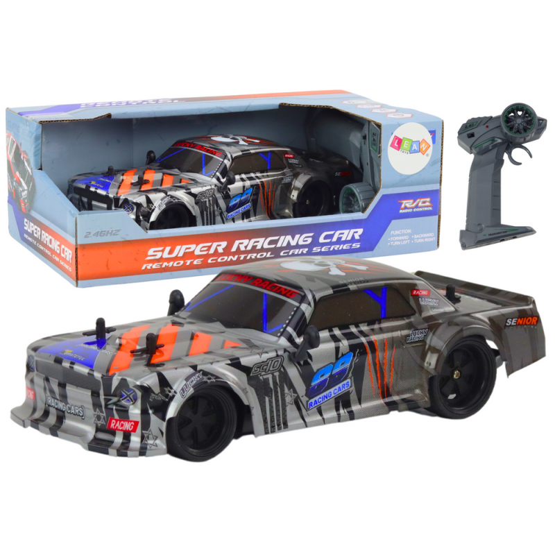 Hall kaugjuhitav sportauto RC 1:18, 23 cm