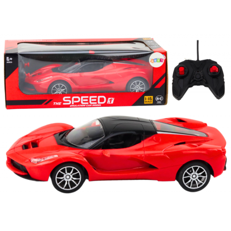 Kaugjuhitav sportauto RC-auto 1:16 punane