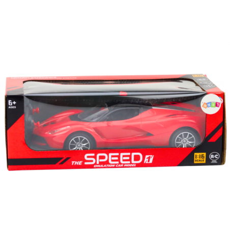 Kaugjuhitav sportauto RC-auto 1:16 punane