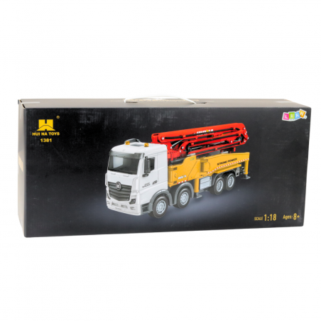 RC Huina Betoonisegisti Veoauto Kaugjuhitav Kollane 1:18