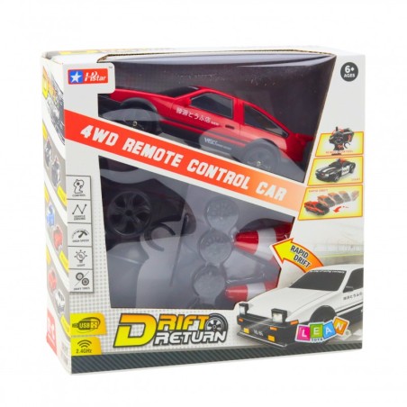 Drift Sportauto puldiga vahetatavad rattad RC 4WD Red