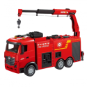 Tuletõrjeauto Kraana kaugjuhtimispuldiga RC tuled Vesi Huina1:18