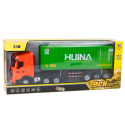 RC veoauto konteineriga kaugjuhtimispuldiga Huina Green 1:18