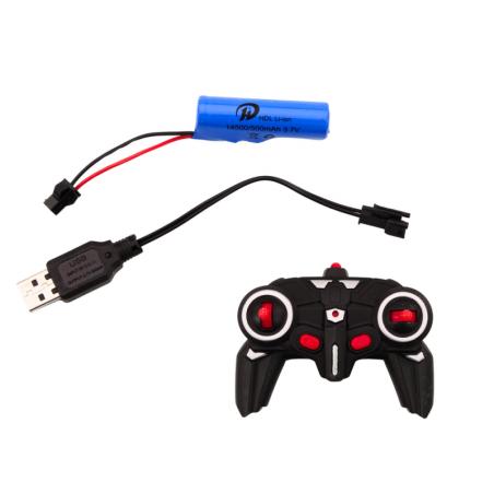 Kaugjuhtimispuldiga auto 1:18 Drift 360 tuled kõlavad roheliselt