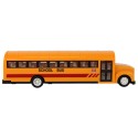 Kollane kaugjuhitav avatavate ustega R/C koolibuss