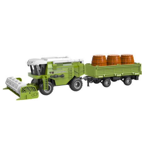 Puldiga Kombain Põllumajandusmasin Grain RC haagis roheline