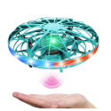 RC käsitsi juhitavad UFO droon LED-tuled türkiissinised