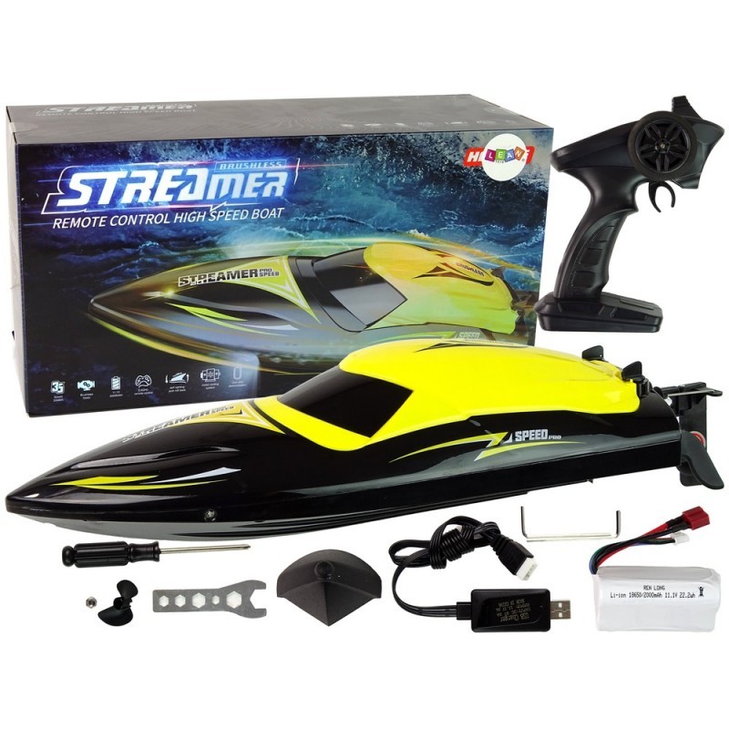 Mootorpaat R/C 2,4G Kollane 35 KM/H