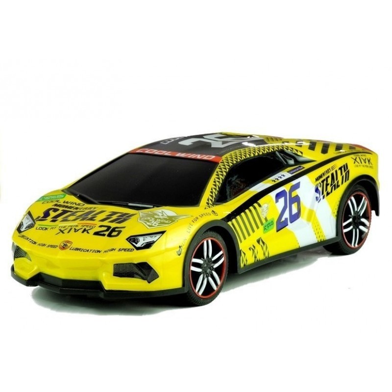 Kaugjuhitav sportauto R/C pult kollane