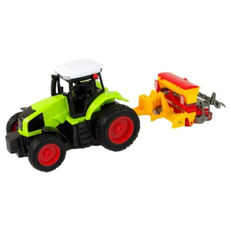 Põllumajandussõiduk traktor koos pressiga R/C 1:16 Green