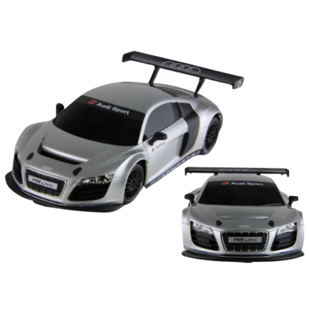 Auto R/C 1:24 Kaugjuhitav Sport AUDI R8 LMS Hõbedane