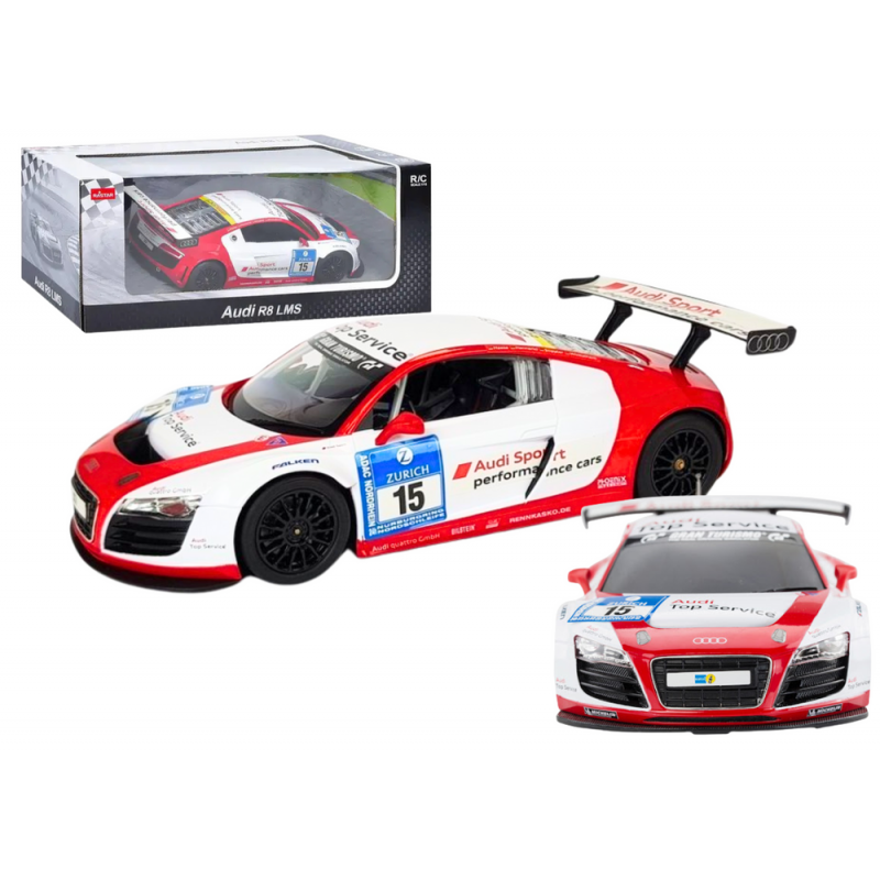 Auto R/C 1:24 Kaugjuhitav Sport AUDI R8 LMS Valge
